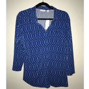 NWT New York & Co Stretch Career Top Size L